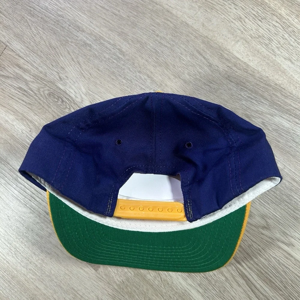 VTG LSU Tigers Snapback Hat College Purple Yellow P Cap Made in USA